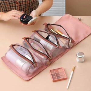 4-Piece Detachable Travel Makeup Bag Set